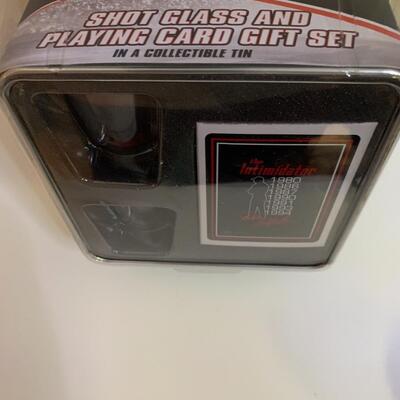 Winner's Circle Dale Earnhardt NASCAR K-2 1956 Ford Victoria 3â€ long approx  & Dale Earnhardt Sr #3 Shot Glass & Playing...