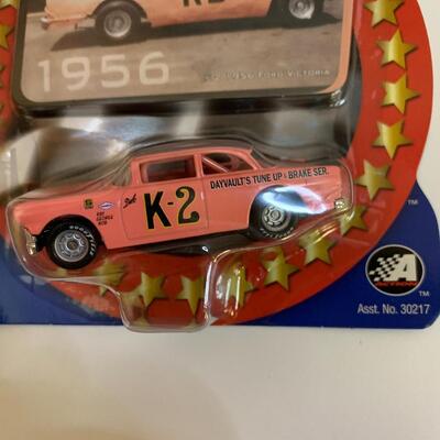 Winner's Circle Dale Earnhardt NASCAR K-2 1956 Ford Victoria 3â€ long approx  & Dale Earnhardt Sr #3 Shot Glass & Playing...