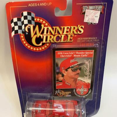 4 NASCAR Dale Earnhardt - 2 winnerâ€™s circle & 2 ornaments