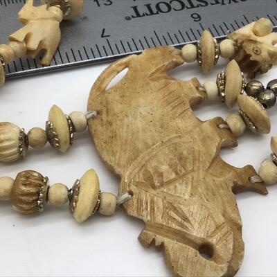 Vintage Tribal Type Elephant Necklace