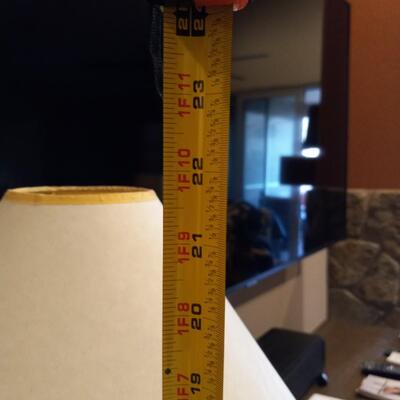 â€œC.J. Prophet, Mimbres 1100ADâ€ Drum, Cactus and Animal Hide Lamp