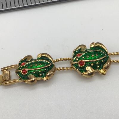 Vintage Frog Bracelet Clasp