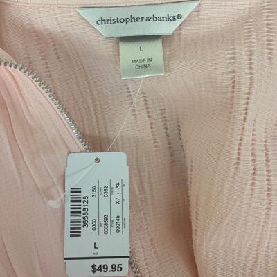 CHRISTOPHER & BANKS - WOMENâ€™S LIGHT JACKET - SIZE L