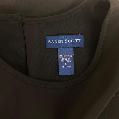 KAREN SCOTT - SIMPLE WOMENâ€™S BLOUSE - SIZE L