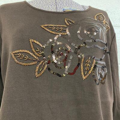 NWT - KAREN SCOTT - PRETTY WOMENâ€™S TOP - SIZE PL