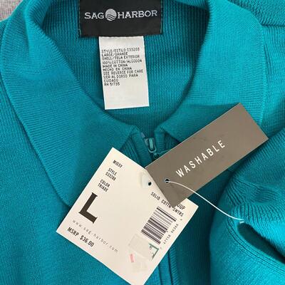 NWT - SAG HARBOR - WOMENâ€™S ZIP UP JACKET - SIZE L