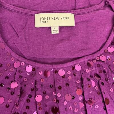 JONES NEW YORK SPORT - FUN WOMENâ€™S TOP - SIZE L