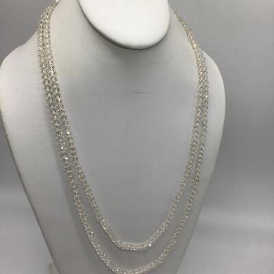Vintage Crystal Beaded Necklace