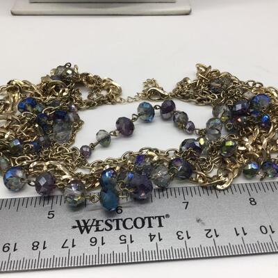 Glass beaded Costume Necklace