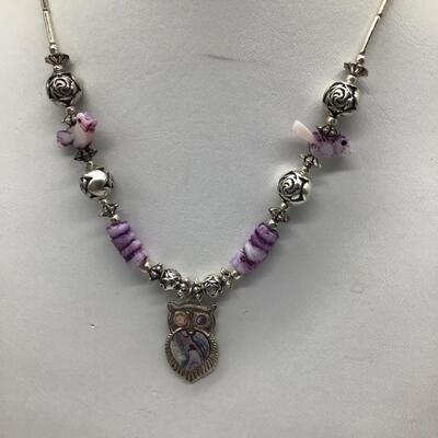 Vintage Abalone Type Necklace