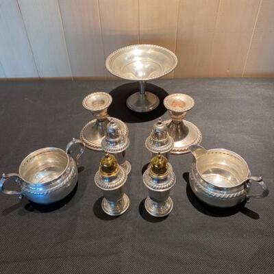 Lot of 9 Antique Sterling Silver Gorham and J Rogers Pieces