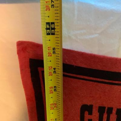 Vintage Snoopy banner, "Curse you Red Baron!â€ - 36â€ high x 15â€ wide approx