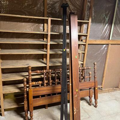 Full Size Wooden Spindle Bed (BS-MG)