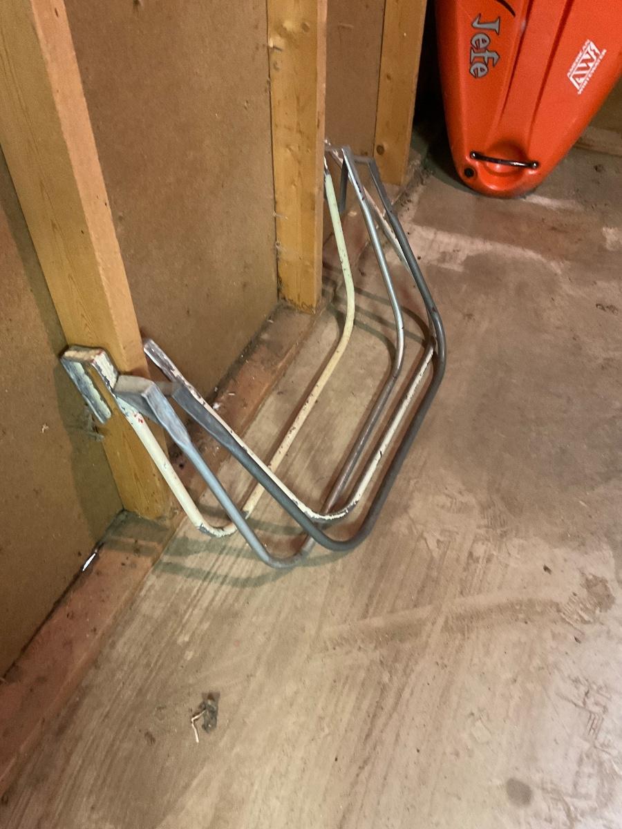 2 Kayak rafter storage hangers.