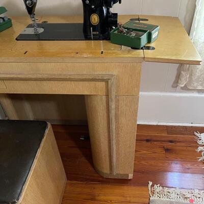 1954 Singer Sewing Machine with Bench
