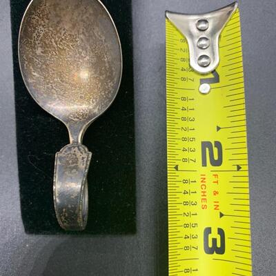 2 Vintage Baby Spoons - 3.5â€ & 3â€ approx