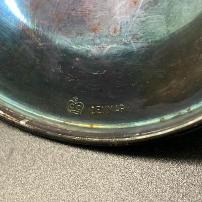 2 Silver Plated Baby Cups and 1 lid - cups 4â€ wide x 2â€ high approx & lid 3.5â€ wide approx