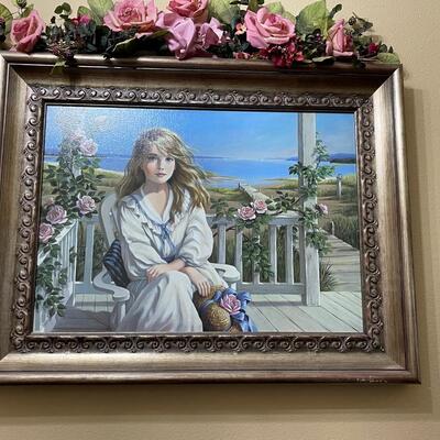 1996 Patti Bannister Framed "Paradise Cove" with Certification