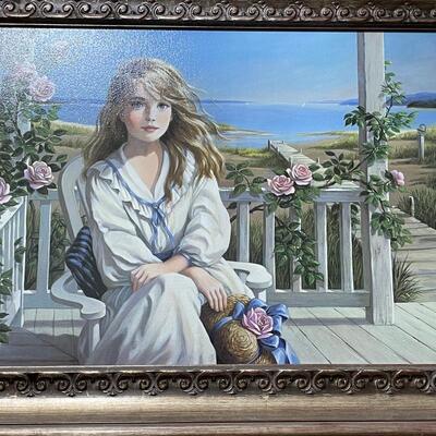 1996 Patti Bannister Framed "Paradise Cove" with Certification