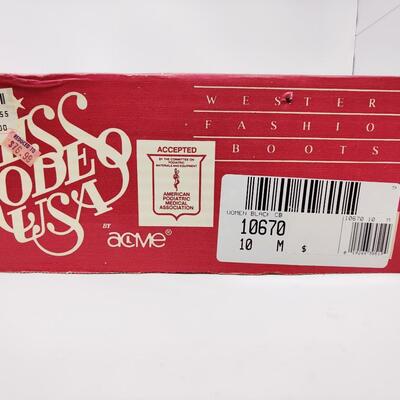 MISS RODEO USA BY ACME WOMEN'S WESTERN FASHION BOOTS SIZE 10