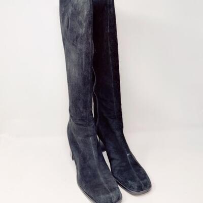 NINE WEST WOMEN'S BLACK SUEDE BOOTS SIZE 10 M
