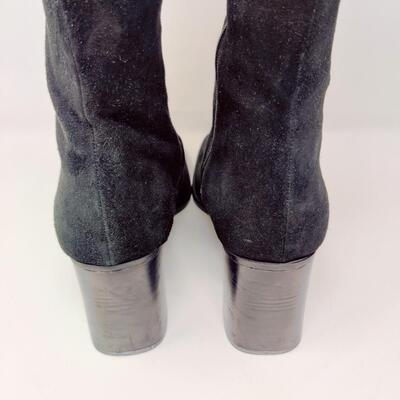 NINE WEST WOMEN'S BLACK SUEDE BOOTS SIZE 10 M