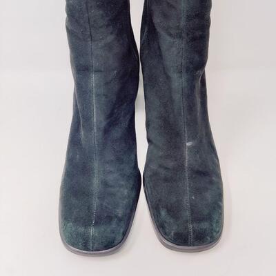 NINE WEST WOMEN'S BLACK SUEDE BOOTS SIZE 10 M