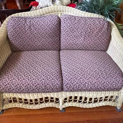 Ethan Allen Home Collection Three Piece Wicker Set