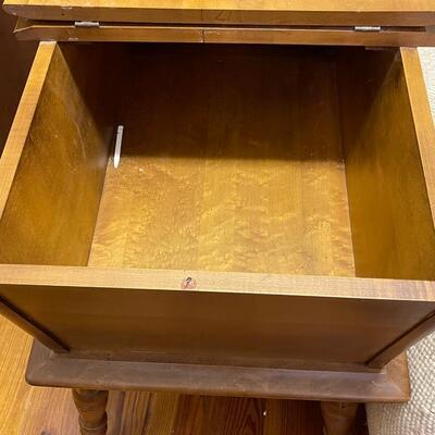 Hard Rock Maple Dough Box End Table