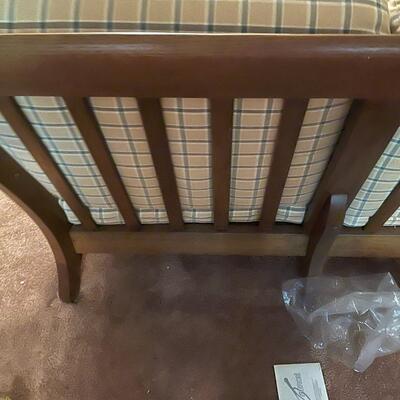 Mid Century Wood Settee
