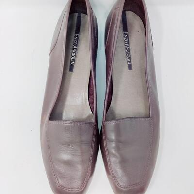 ENZO ANGIOLINI WOMEN'S BROWN LEATHER FLATS SIZE 10 M