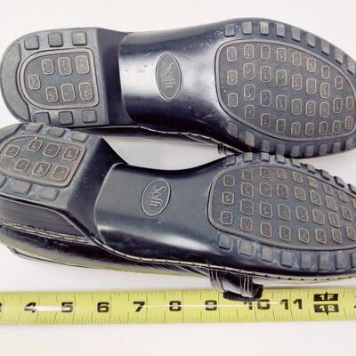 SOFFT WOMEN'S BLACK LEATHER FLATS SIZE 10 M
