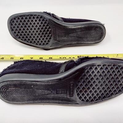AEROSOLES WOMEN'S BLACK FABRIC FLATS SIZE 10 M