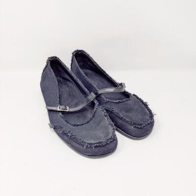AEROSOLES WOMEN'S BLACK FABRIC FLATS SIZE 10 M