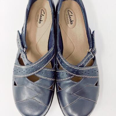 CLARKS BENDABLES WOMEN'S LEATHER FLATS SIZE 10 M