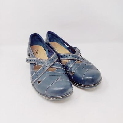 CLARKS BENDABLES WOMEN'S LEATHER FLATS SIZE 10 M
