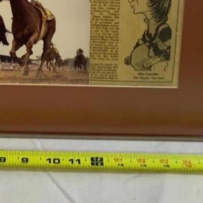 Jimmy the Greek signed framed 18” wide x 16” high Horse Racing Memorabilia