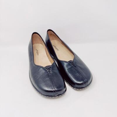 SOFT SPOTS WOMEN'S BLACK LEATHER SHOES SIZE 9.5 M