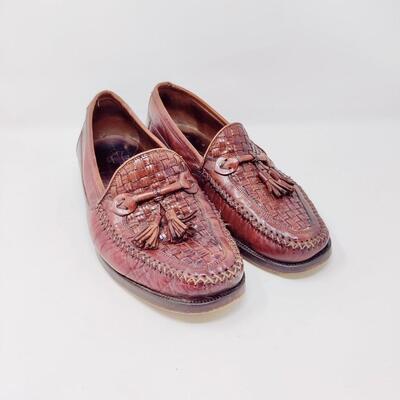 JOHNSTON & MURPHY DOMANI MEN'S LEATHER LOAFERS SIZE 9 M