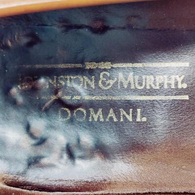 JOHNSTON & MURPHY DOMANI MEN'S LEATHER LOAFERS SIZE 9 M