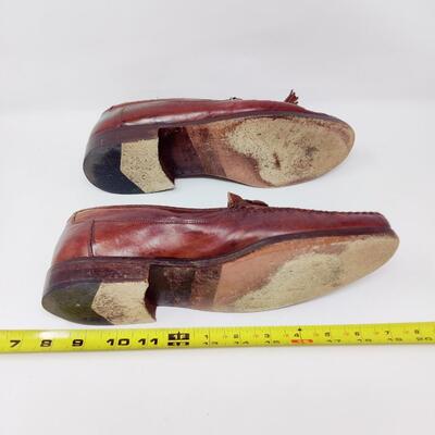 JOHNSTON & MURPHY DOMANI MEN'S LEATHER LOAFERS SIZE 9 M