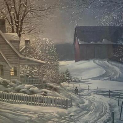 Paul MacWilliams Signed ✍️ Limited Edition Art “Heading Home” 🏡 31.5” wide x 25.5” high approx