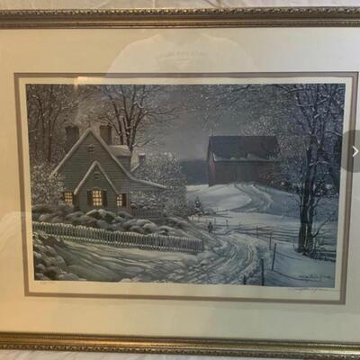 Paul MacWilliams Signed ✍️ Limited Edition Art “Heading Home” 🏡 31.5” wide x 25.5” high approx