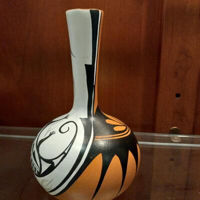 Jemez Pueblo Pottery Vase, by Artist Gerry Daubs