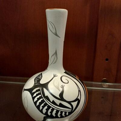 Jemez Pueblo Pottery Vase, by Artist Gerry Daubs