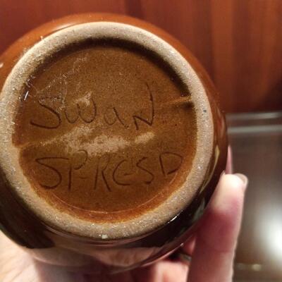 Small Brown Glazed Pot