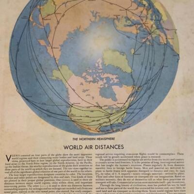 Vintage 1944-1945 World Atlas Encyclopedia Britannica 13â€ wide x 16.5â€ long approx