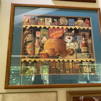 Charles Wysoki framed print.  Ethel the Gourmet.