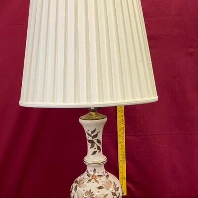 Beautiful floral lamp with gold accents