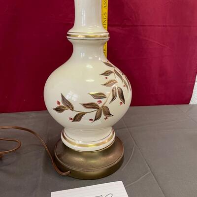 Beautiful floral lamp with gold accents